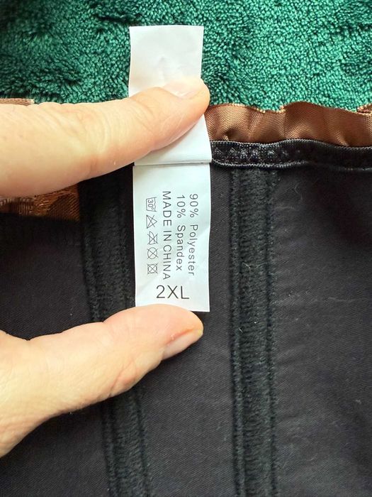 Gorset Steampunk / Gotyk – Brązowy Top – Seksowny i Stylowy XXL