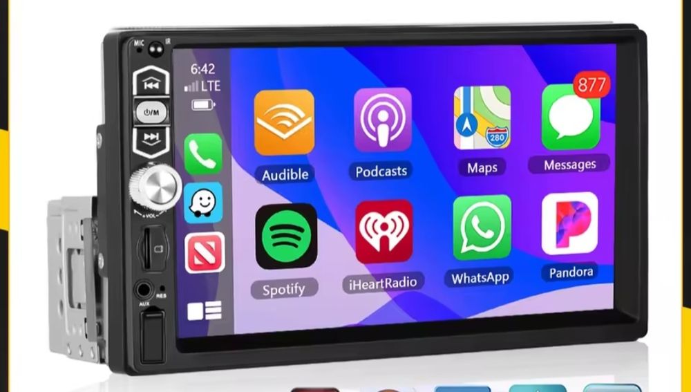 Auto radio 1 din car play  con Gps Bluetooth