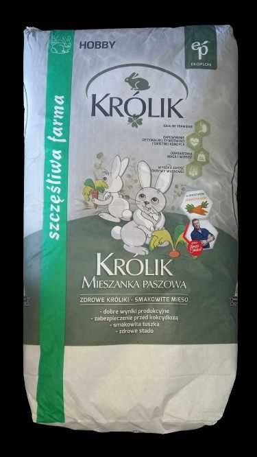 DOSTAWA 0 ZŁ !!! - Karma, pasza dla królików KRÓLIK WZROST - EKOPLON, 25kg