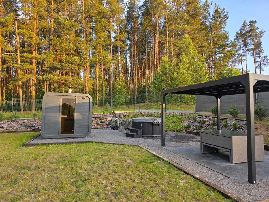 Domki z banią sauna Bosko k. Gdańsk  jezioro