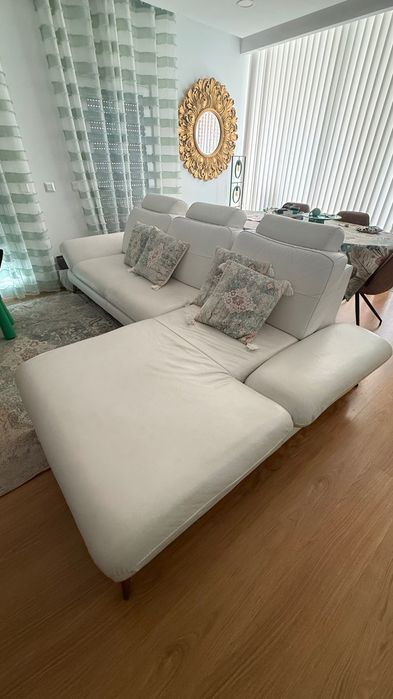 Sofa pele branco