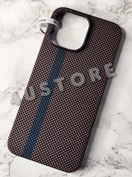 Карбоновый чехол Carbon Magsafe iPhone 16 Pro Max чохол карбоновий