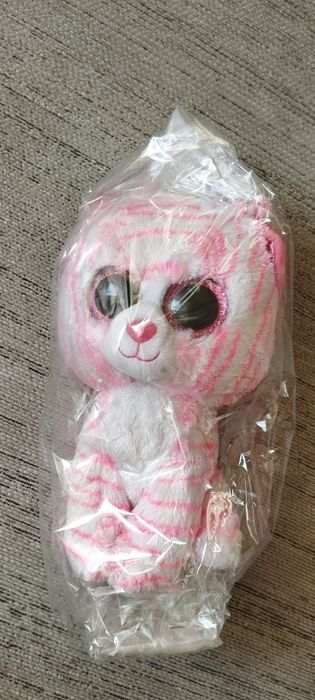 Рожеве тигреня тигренок розовый  игрушка