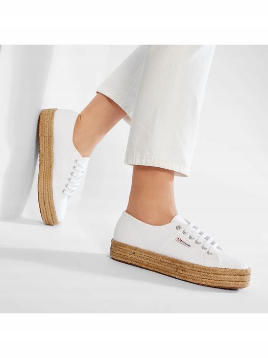 Superga 40 Buty Damskie Espadryle Białe 2730 Rope T1193