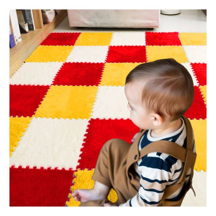 puzzle dywanowe BASIC żółty