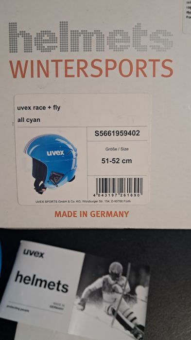 Kask Uvex Race Fly XS 51-52 cm nowy narty zimowyn