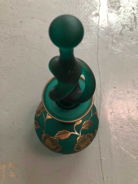 Jarra Verde Marinha Grande Olinda Colaço Peça Única Com Certificado