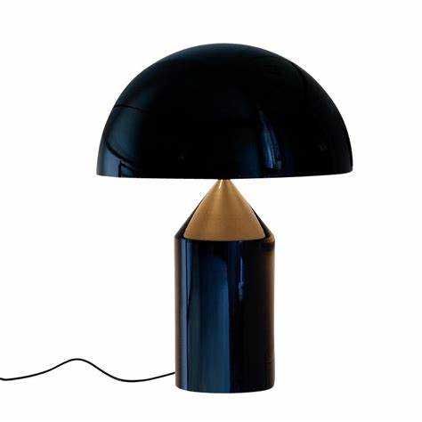 Candeeiro de mesa ATOLLO D.38CM Preto da Oluce (Original e Novo)