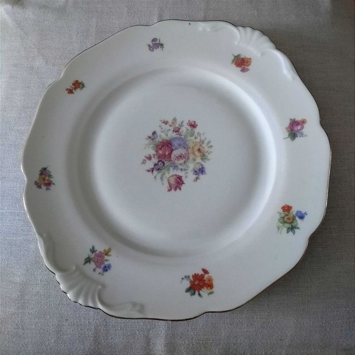 Talerz patera porcelana Chodov 1918-1938