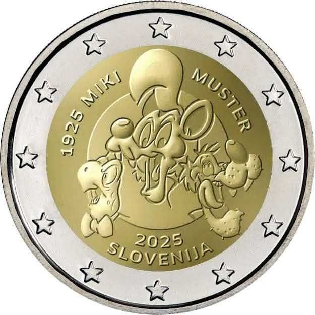 Moeda 2€ - Eslovenia - Mickey