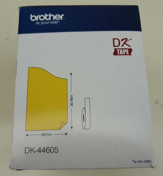 Caixa Fita Contínua Papel Térmic Autocolante Removível BROTHER DK44605