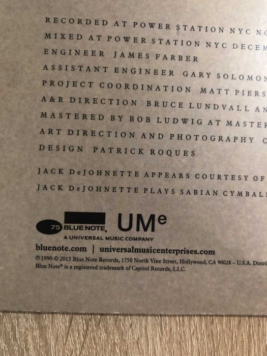 John Scofield Time On my Hands USA VG+ Blue Note