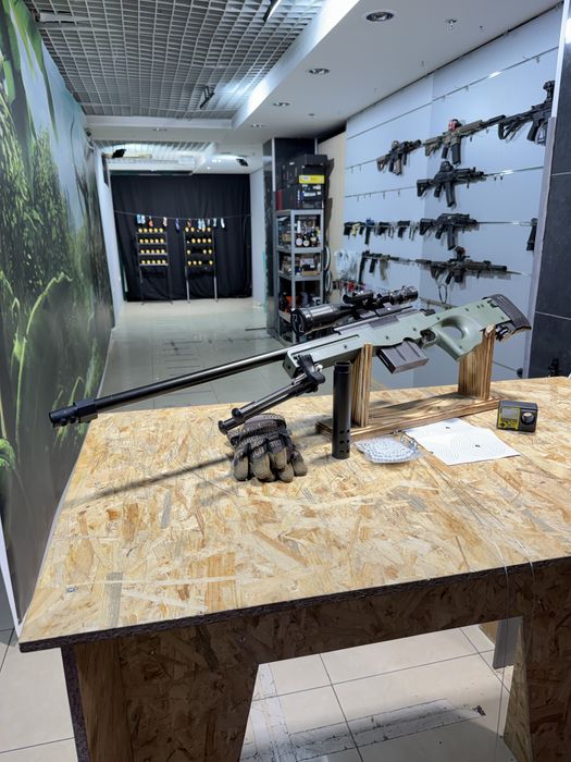 Іграшкова снайперська гвинтівка AWM PUBG 7988A, 6 мм, пружинна, 120 см