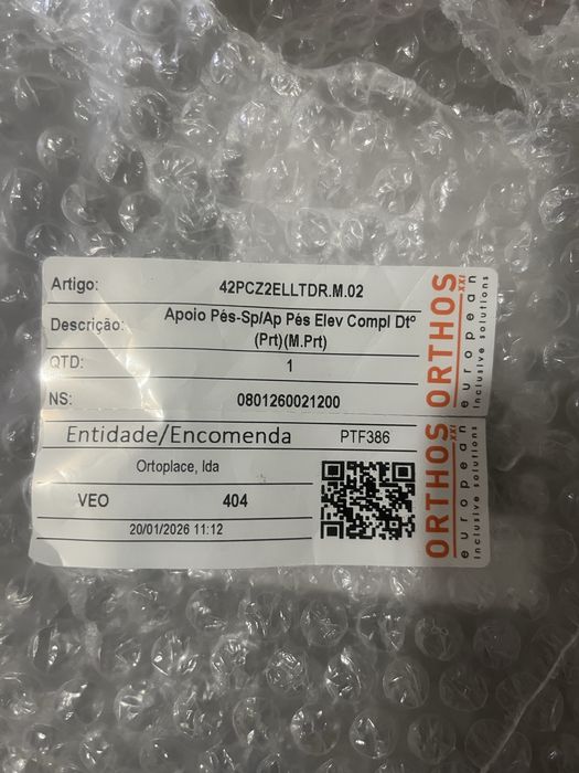 Patim elevatorio para cadeira de rodas (direito)
