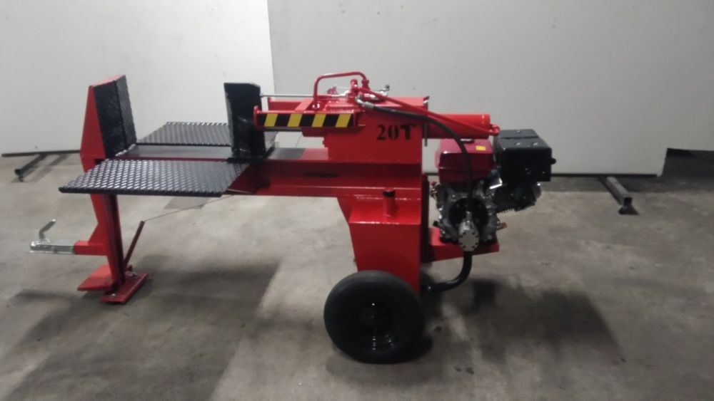 Rachador Lenha 20T gasolina c/rodado atrelado e puxo