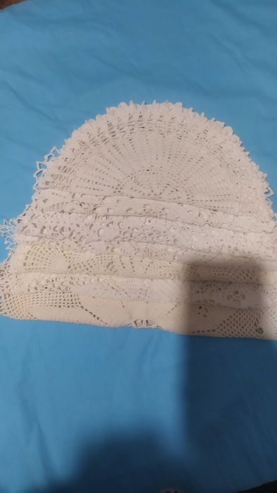 Ціна за 7 шт білі серветки  гачком в'язана серветка крючком салфетки