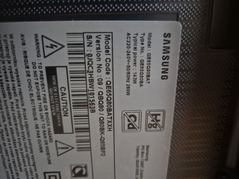 Tv Samsung 65 cale