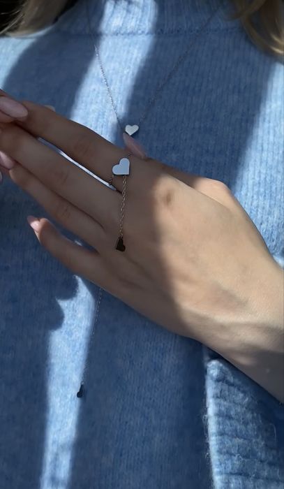 Набір краватка та каблучка Серце