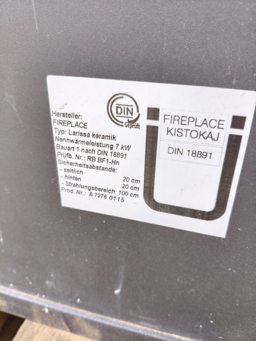 Kominek, piec 7 kw