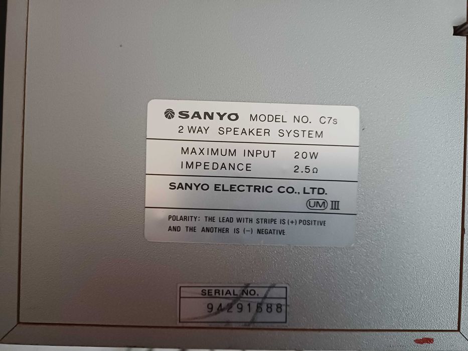 Colunas SANYO C7s