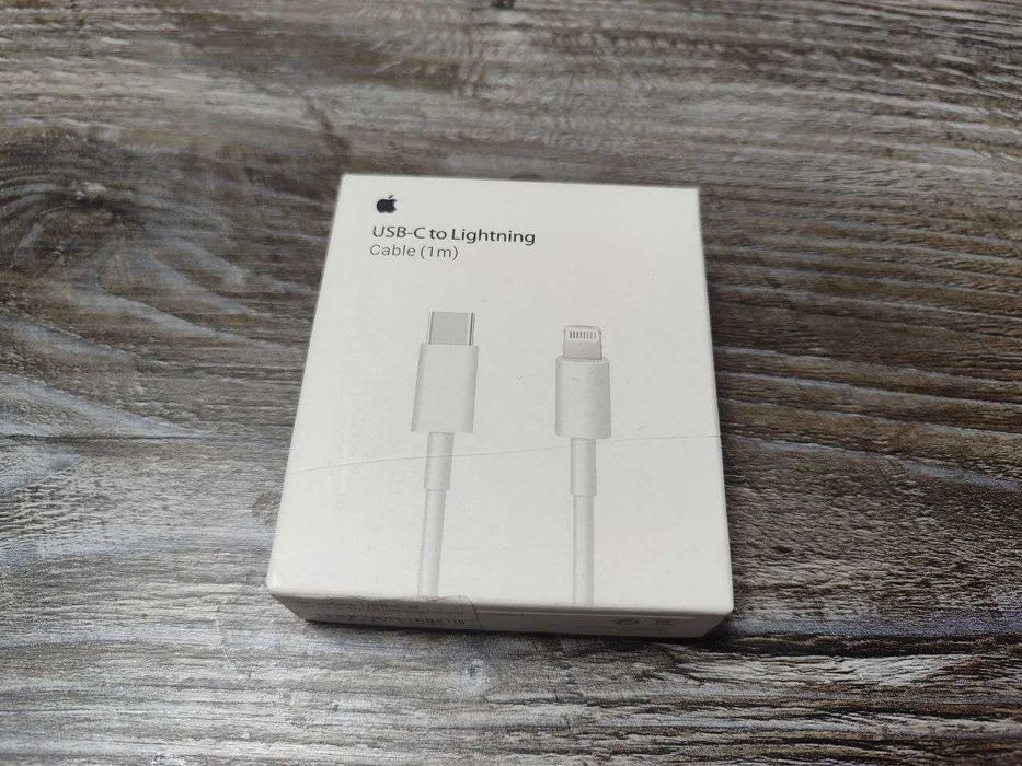Кабель type-c = apple lightning (aaa grade) 1m (box) white