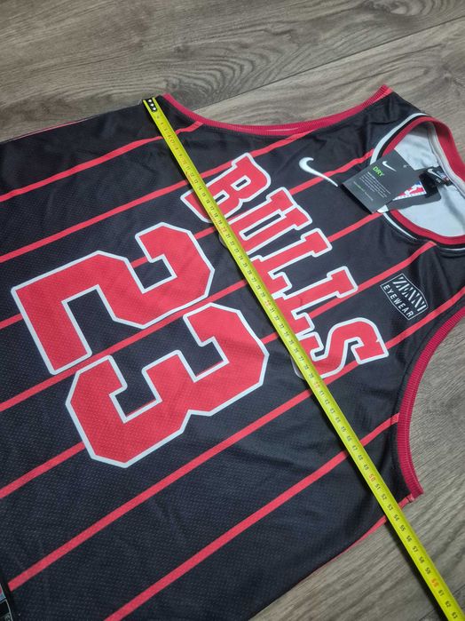 Super czarna koszulka Chicago Bulls na ramiaczka TOP NIKE JORDAN XL
