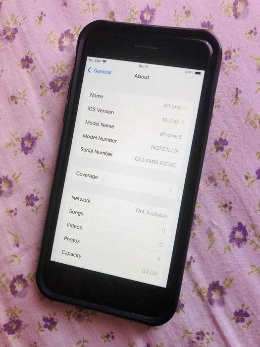 Apple iPhone 8 Unbloqueado 64GB 86% Bateria