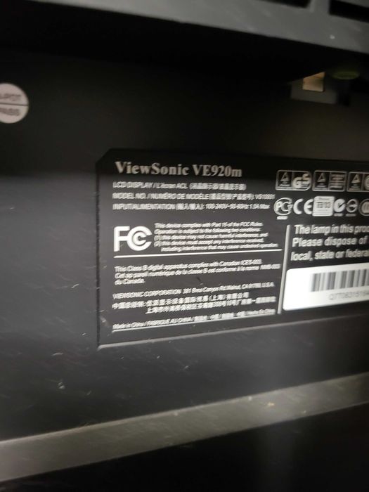 Монітор ViewSonic VA920