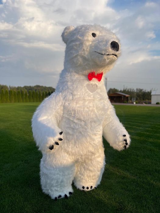 Biały Miś- kostium dmuchany 260