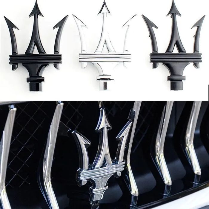 Emblemat Znaczek Logo MASERATI na Grill Atrapę