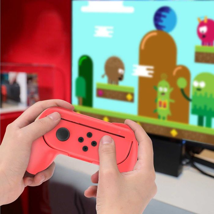 MoKo Uchwyty kompatybilne z kontrolerem Joy-Con Nintendo. 2 sztuki ABS