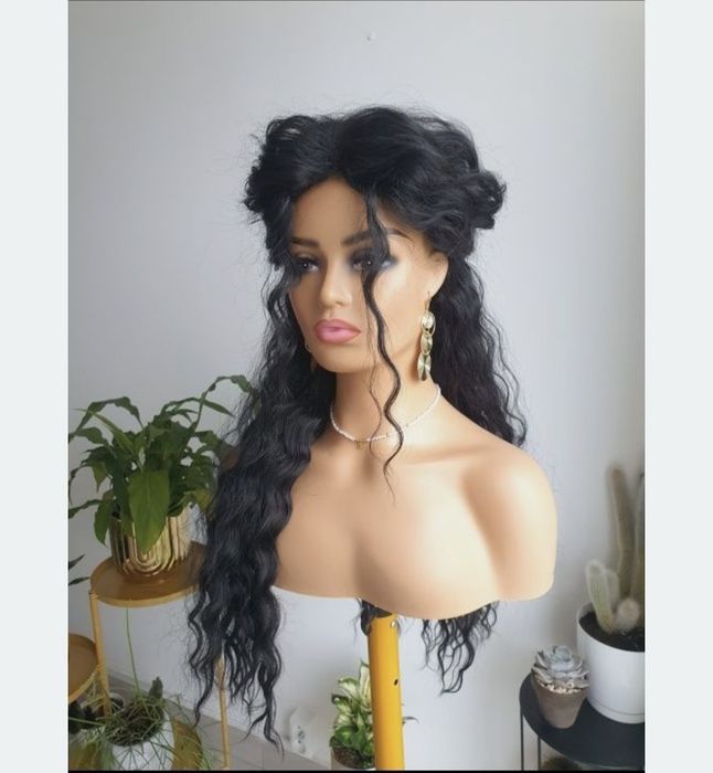 Peruka afroloki kolor czarny Shakira fale