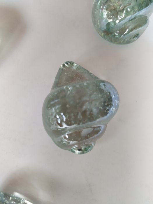 Szklane dekoracje rybki i muszelki