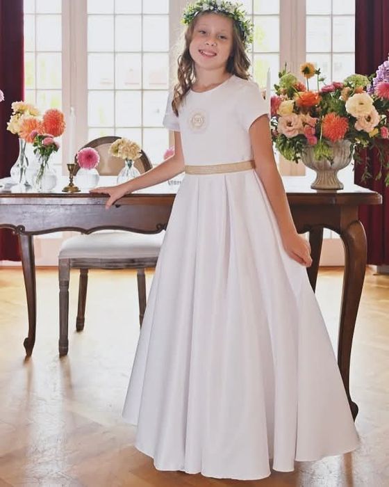 Sukienka komunijna 140 146 jak Nowa