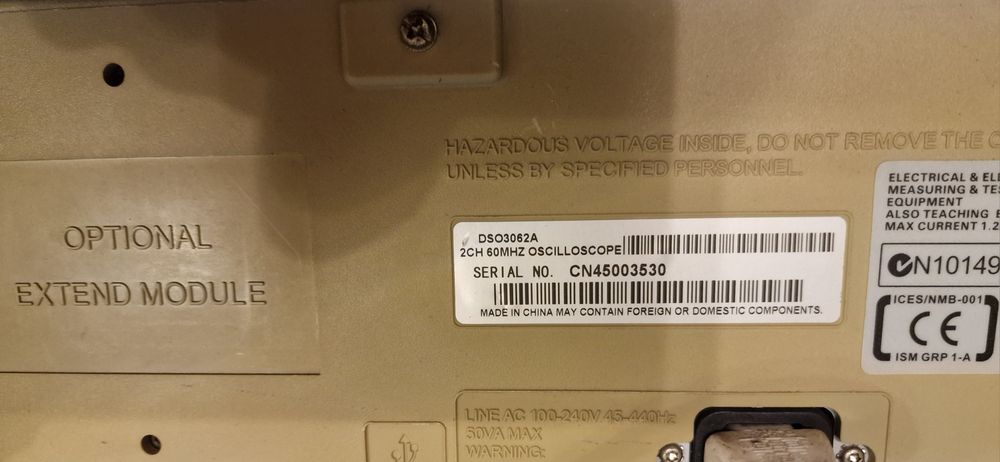 Oscyloskop AGILENT DSO 3062A 60MHz