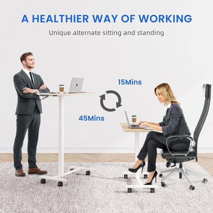 Dripex Stolik pomocniczy z regulacją wysokości na kółkach