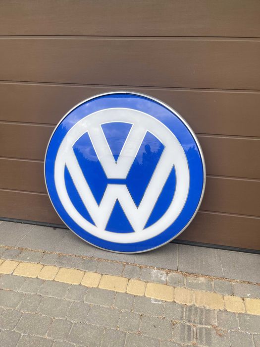 Kaseton Volkswagen VW znak logo szyld