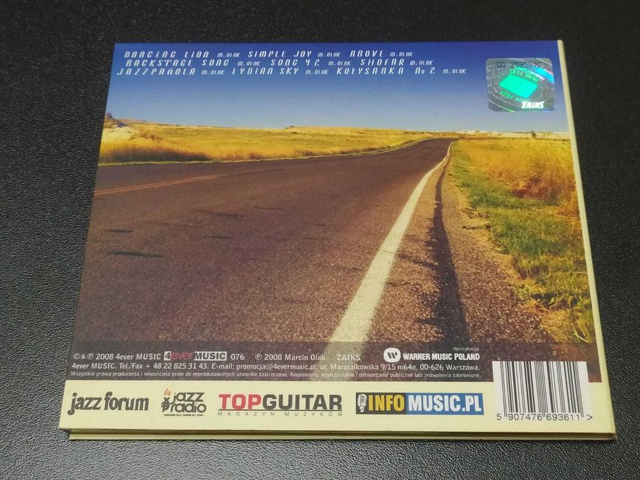 Marcin Olak Trio -Simple Joy -CD Wrocław