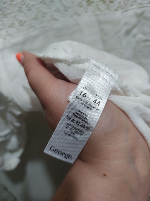 Bluzka koszulowa z koronką xl
