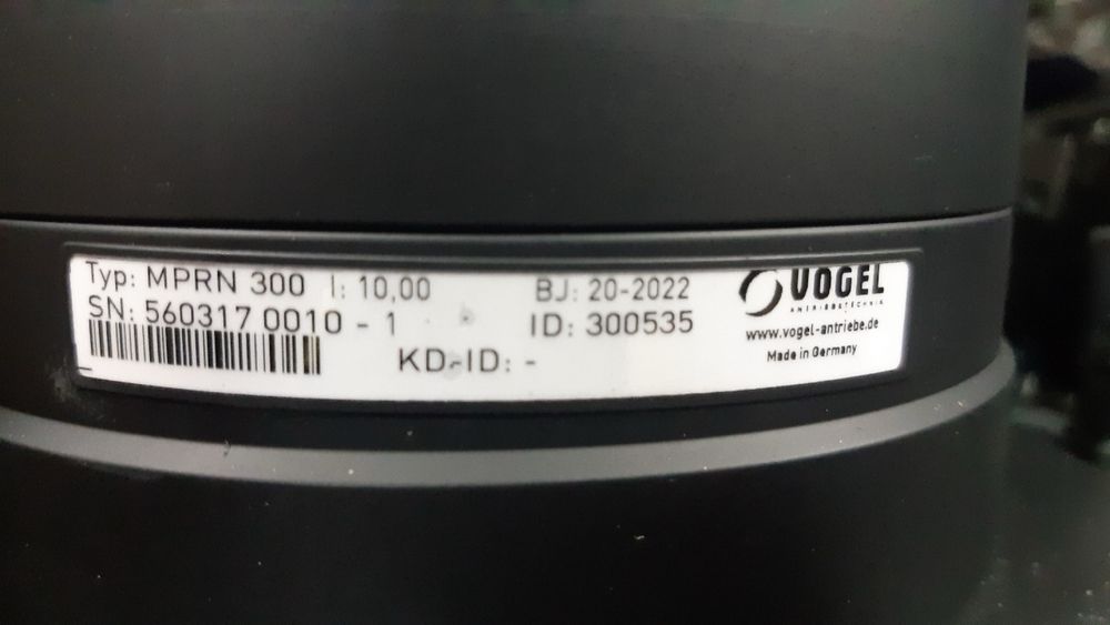 Przekładnia planetarna, reduktor Vogel MPRN 300