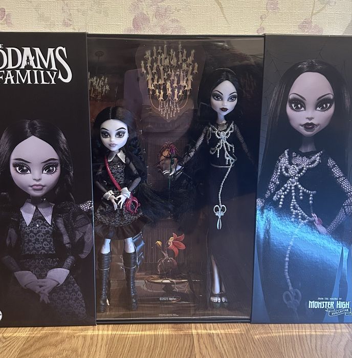 Addams family, monster high, skullector, семейка Аддамс, Венздей