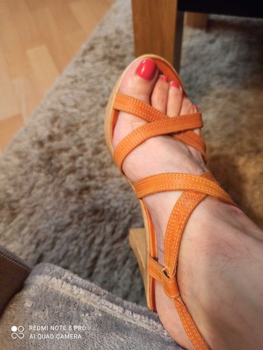 Buty sandały na obcasie