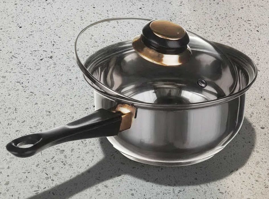 Набор кастрюль новый Набір каструль з нержавіючої сталі - 12 предметів