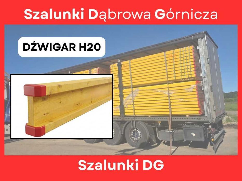 Dźwigar budowlany H20 dźwigary budowlane belki szalunkowe doki szalunki stropowe ścienne słupowe belka podporowa