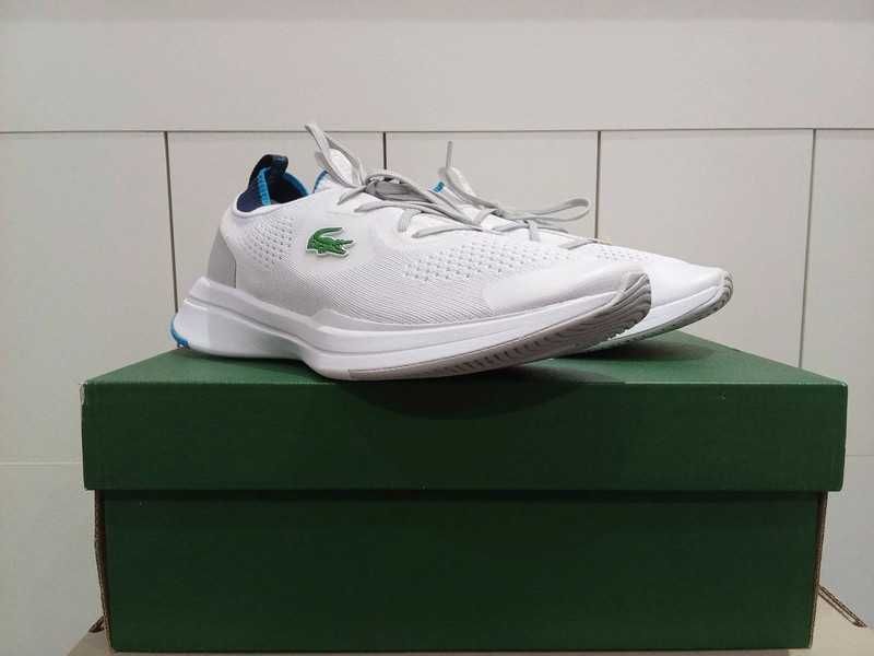 białe sportowe buty marki Lacoste Run Spin Knit  38 wkładka 25 cm nowe