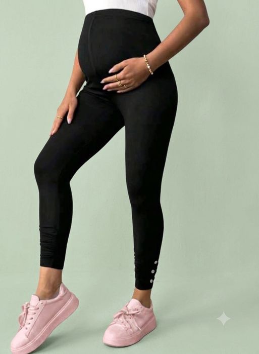 Legginsy ciążowe z wiskozy (90%)