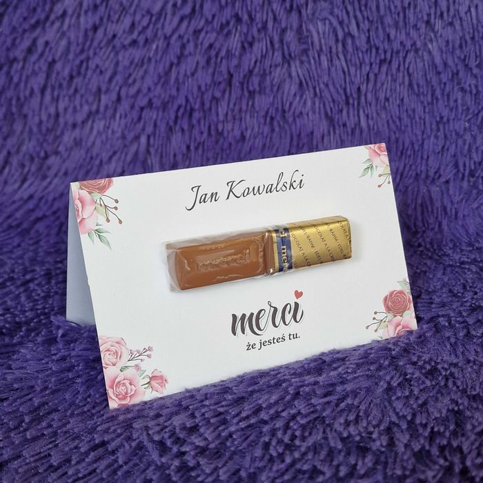 Podziękowanie dla gości - Winietka Merci
