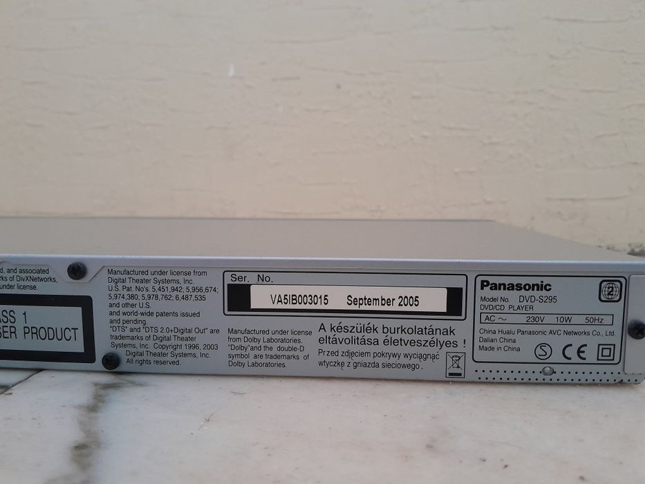 DVD a funcionar,usado da Panasonic