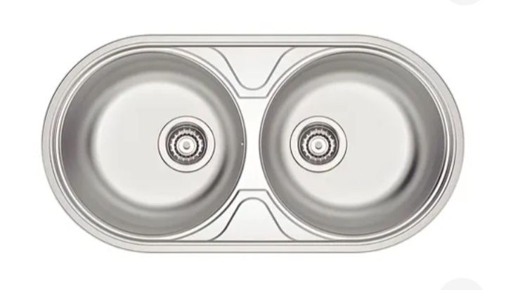 Lava loiça aço inoxidável + torneira + sifão