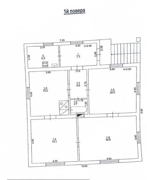 Продаж будинку 152 м² з ділянкою 60 соток с. Унятичі
